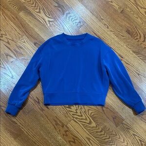 lululemon athletica Vibrant Blue Crew Neck Sweater